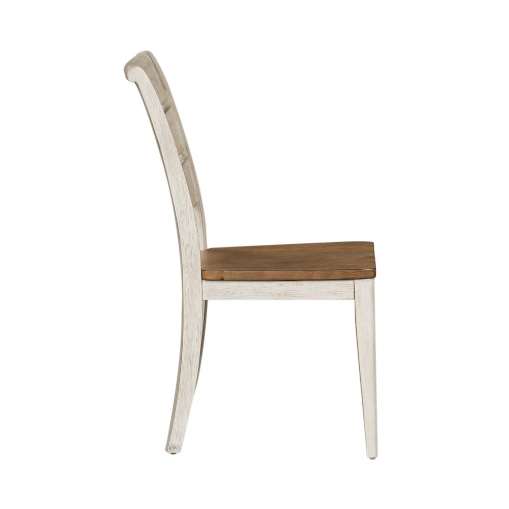 Ladder Back Side Chair (RTA)-Set of 2. Picture 4