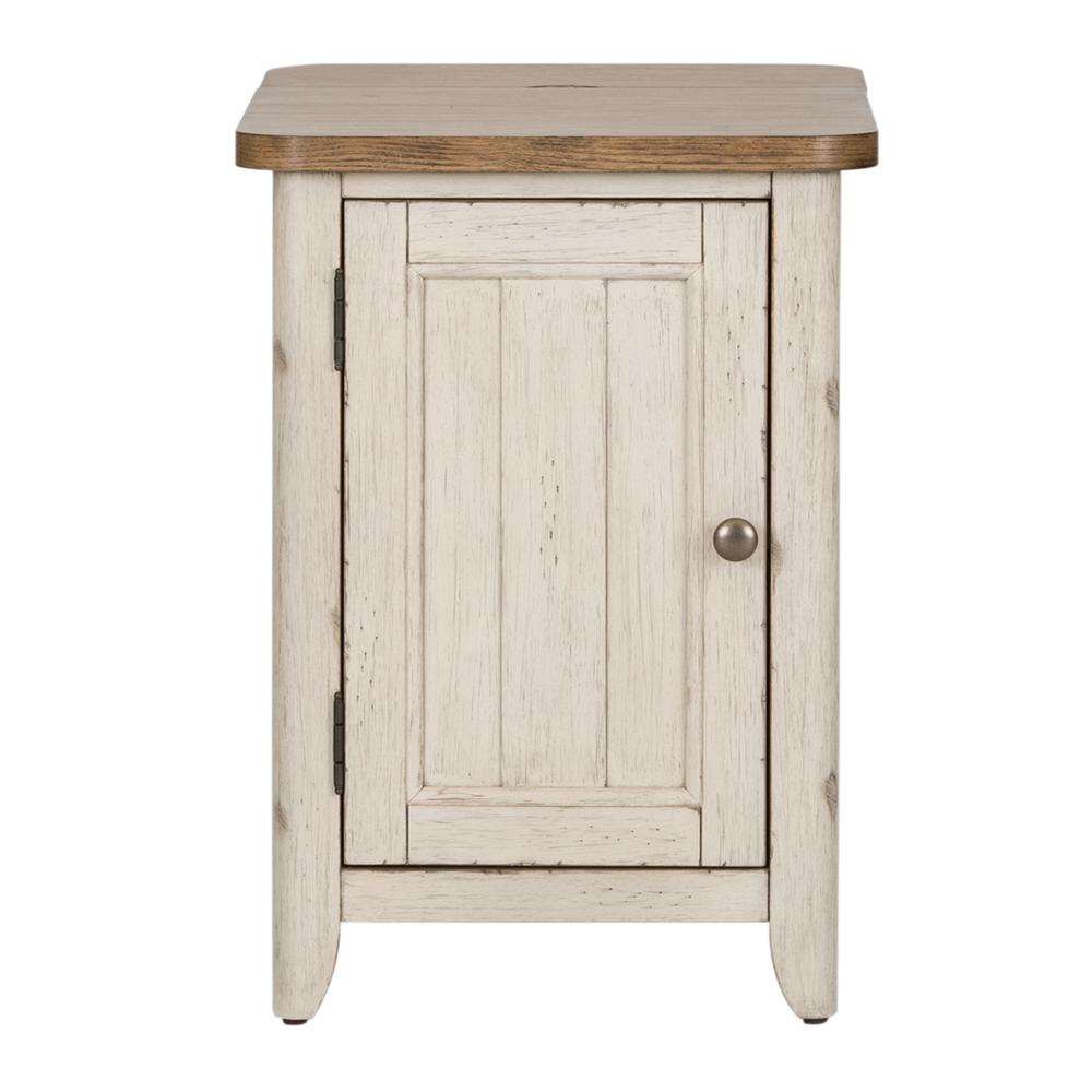 Door Chair Side Table w/ Charging Station. Picture 3