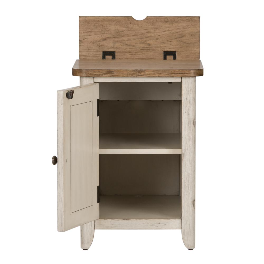 Door Chair Side Table w/ Charging Station. Picture 4