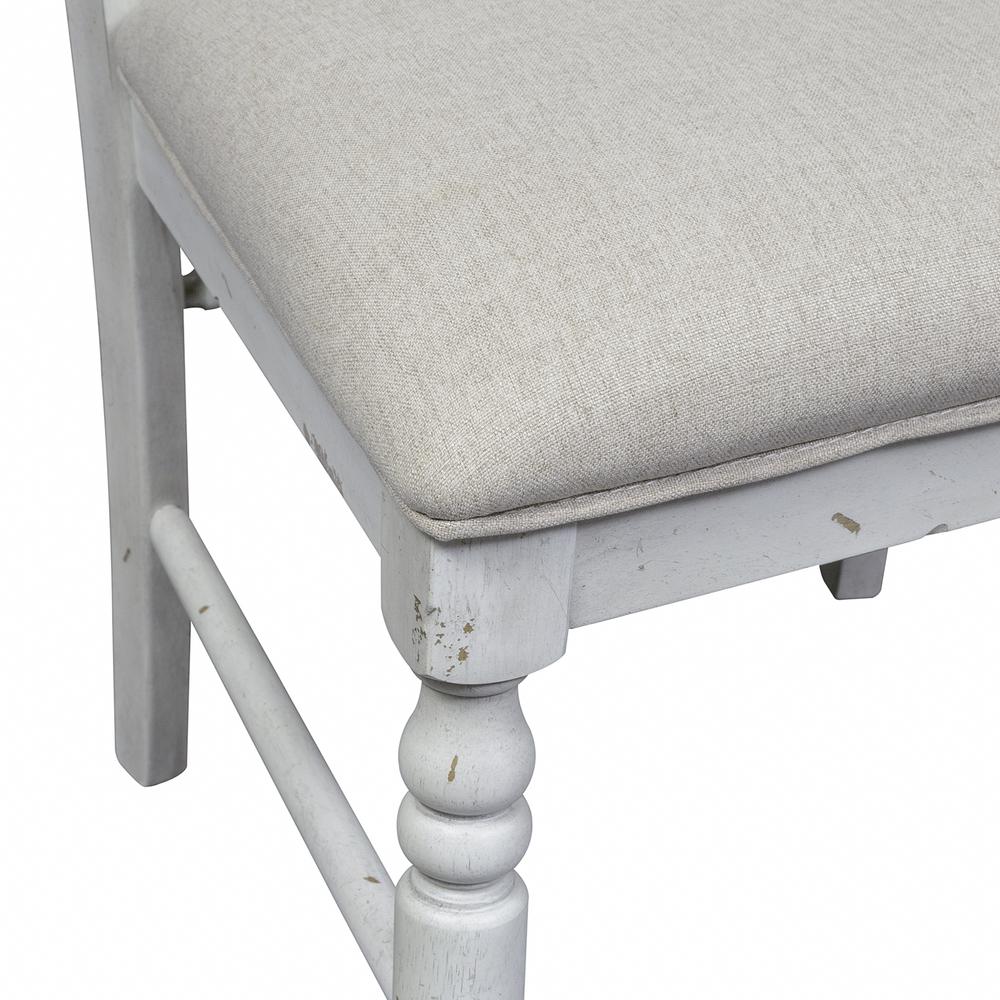 Slat Back Side Chair (RTA)-Set of 2 Traditional White. Picture 6