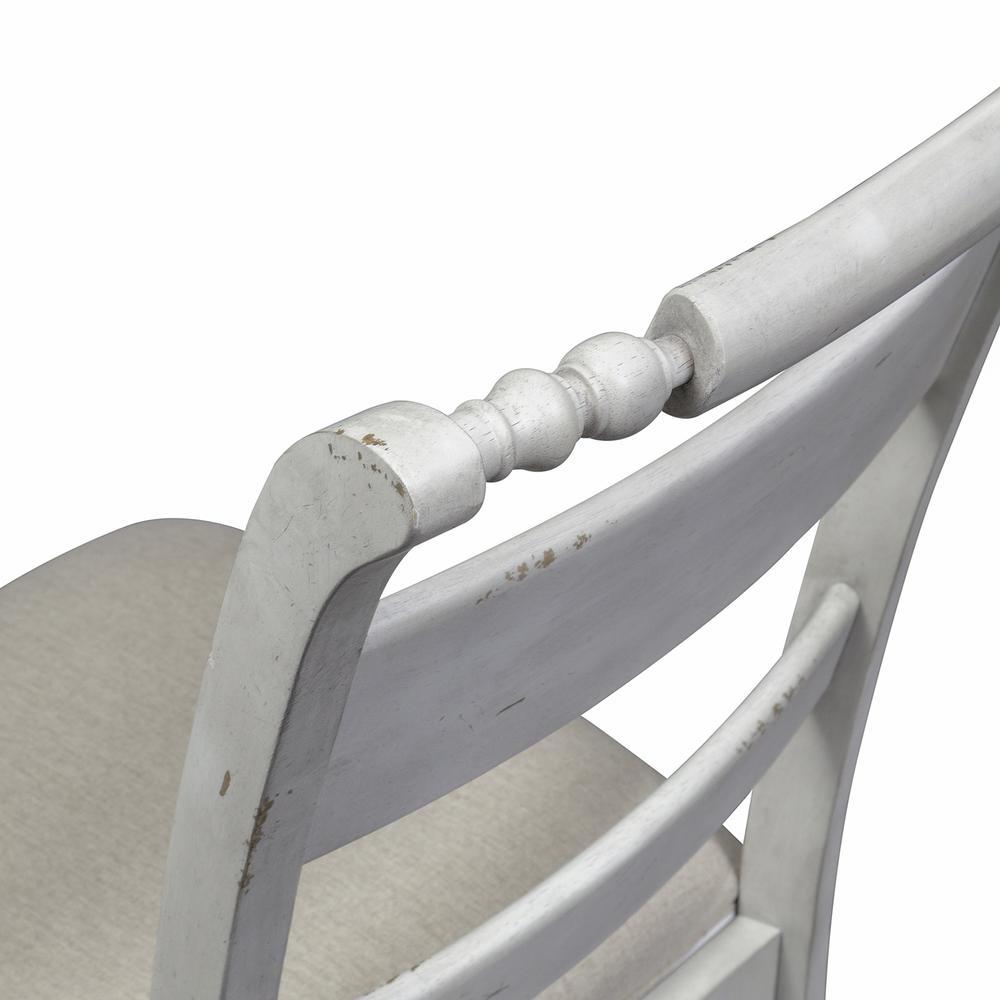 Slat Back Side Chair (RTA)-Set of 2 Traditional White. Picture 8