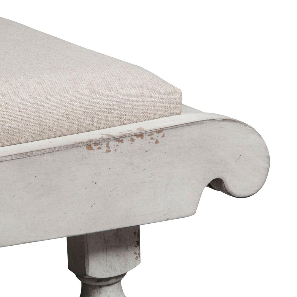 Whitney Bench (RTA) in Antique Linen w/ Weathered Gray. Picture 2
