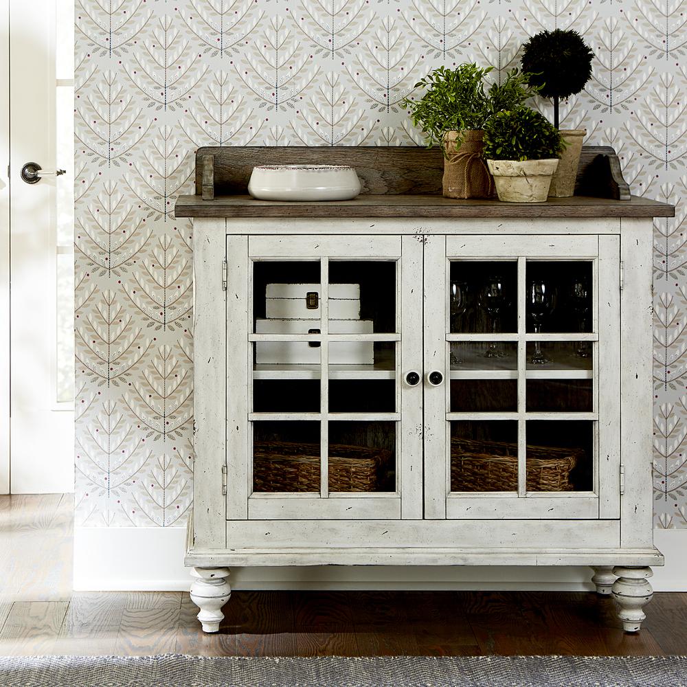 Whitney Server in Antique Linen w/ Weathered Gray. Picture 2