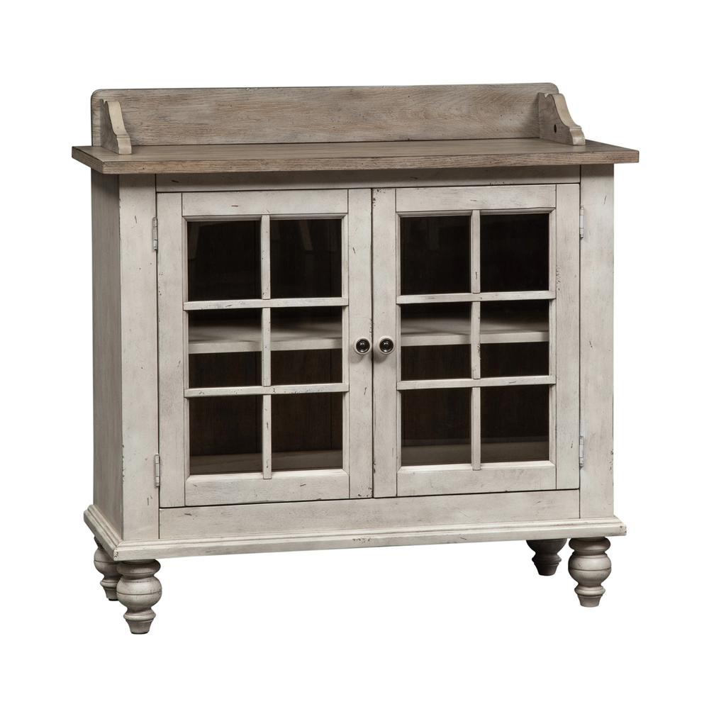 Whitney Server in Antique Linen w/ Weathered Gray. Picture 1