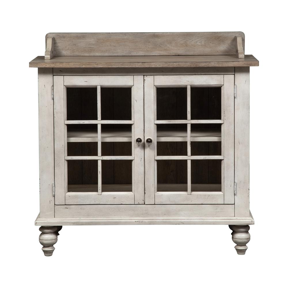 Whitney Server in Antique Linen w/ Weathered Gray. Picture 3