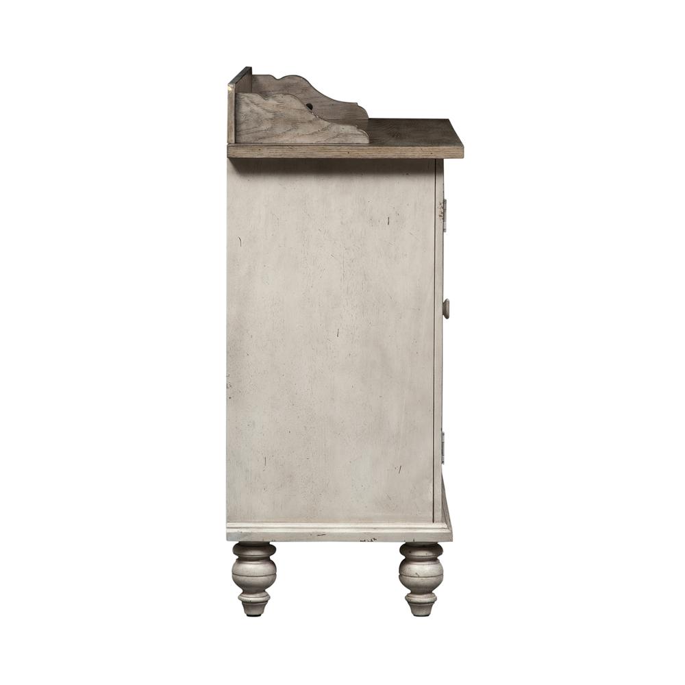 Whitney Server in Antique Linen w/ Weathered Gray. Picture 4