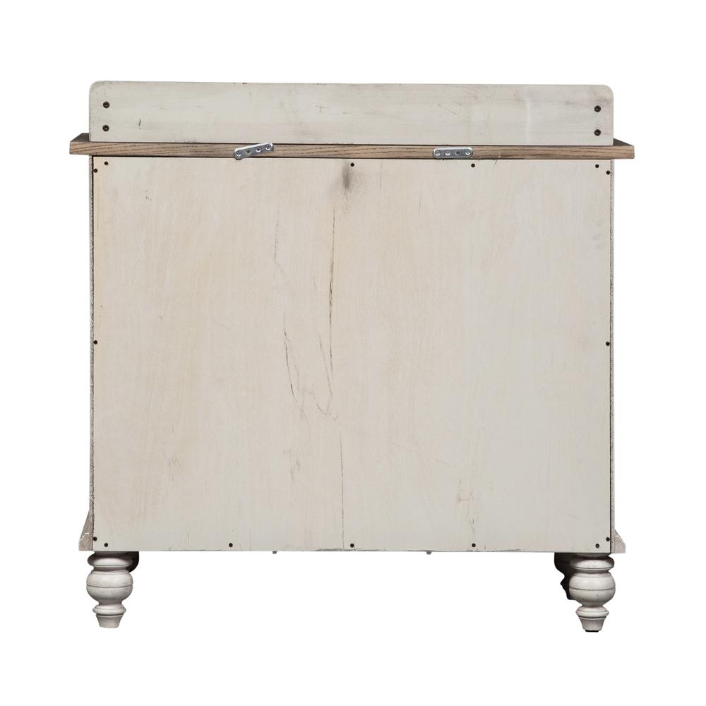 Whitney Server in Antique Linen w/ Weathered Gray. Picture 5