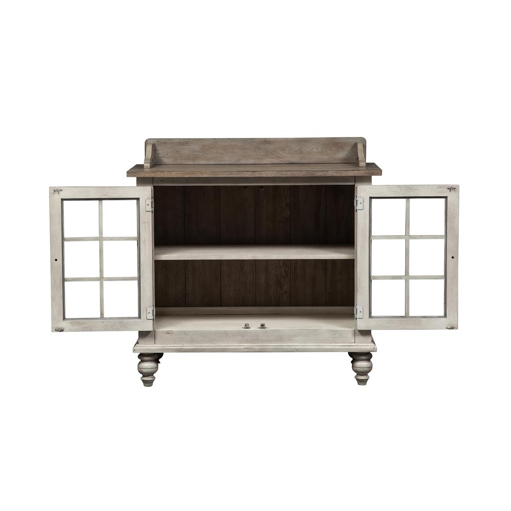 Whitney Server in Antique Linen w/ Weathered Gray. Picture 6