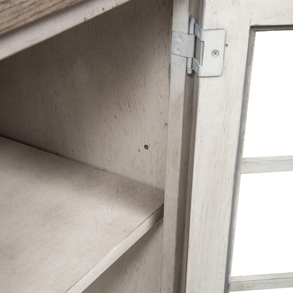 Whitney Server in Antique Linen w/ Weathered Gray. Picture 7