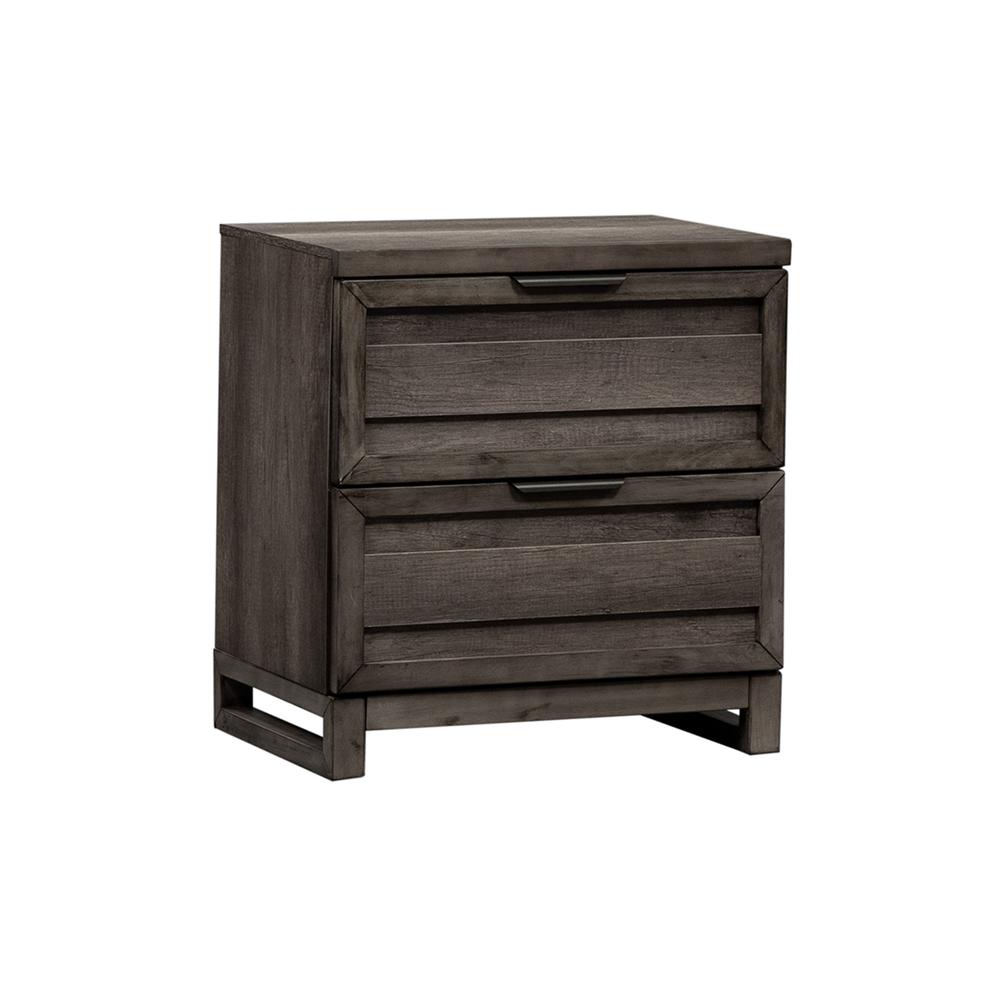 Tanners Creek Night Stand in Graystone. Picture 1