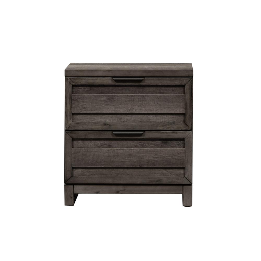 Tanners Creek Night Stand in Graystone. Picture 2