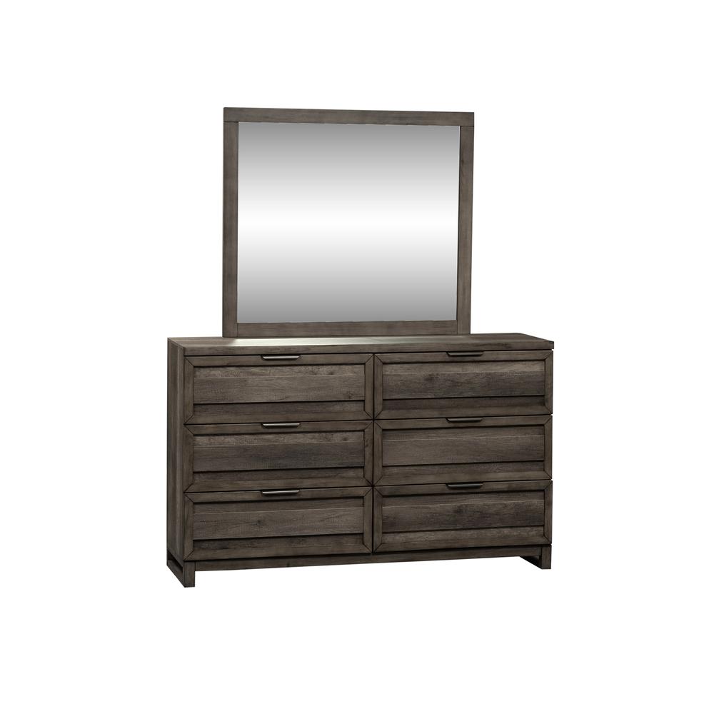 Tanners Creek Dresser & Mirror in Graystone. Picture 1
