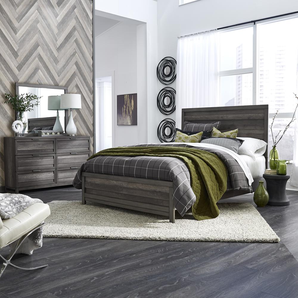 Tanners Creek Queen Panel Bed in Graystone. Picture 4