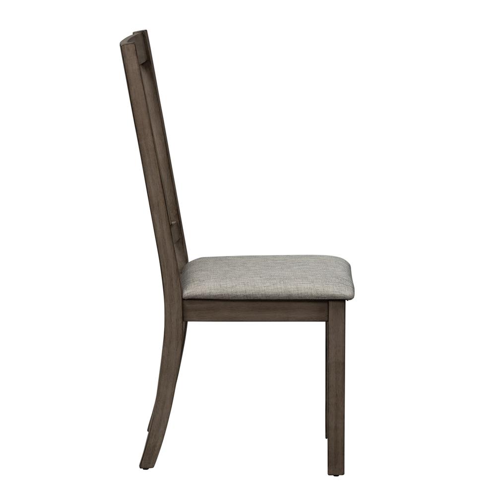 Tanners Creek Slat Back Side Chair (RTA) in Graystone. Picture 3