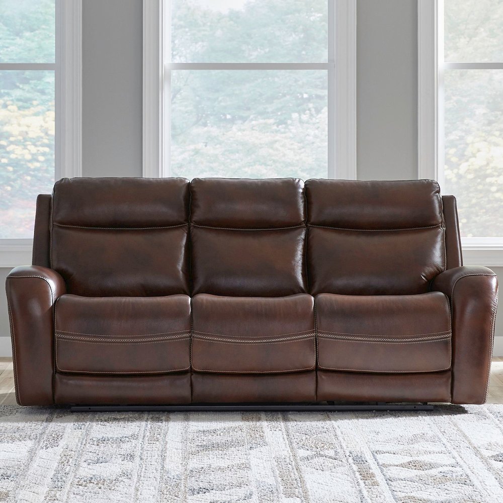 Power Three Seat Dual Reclining Sofa, Power Headrest and Zero Gravity. Picture 2