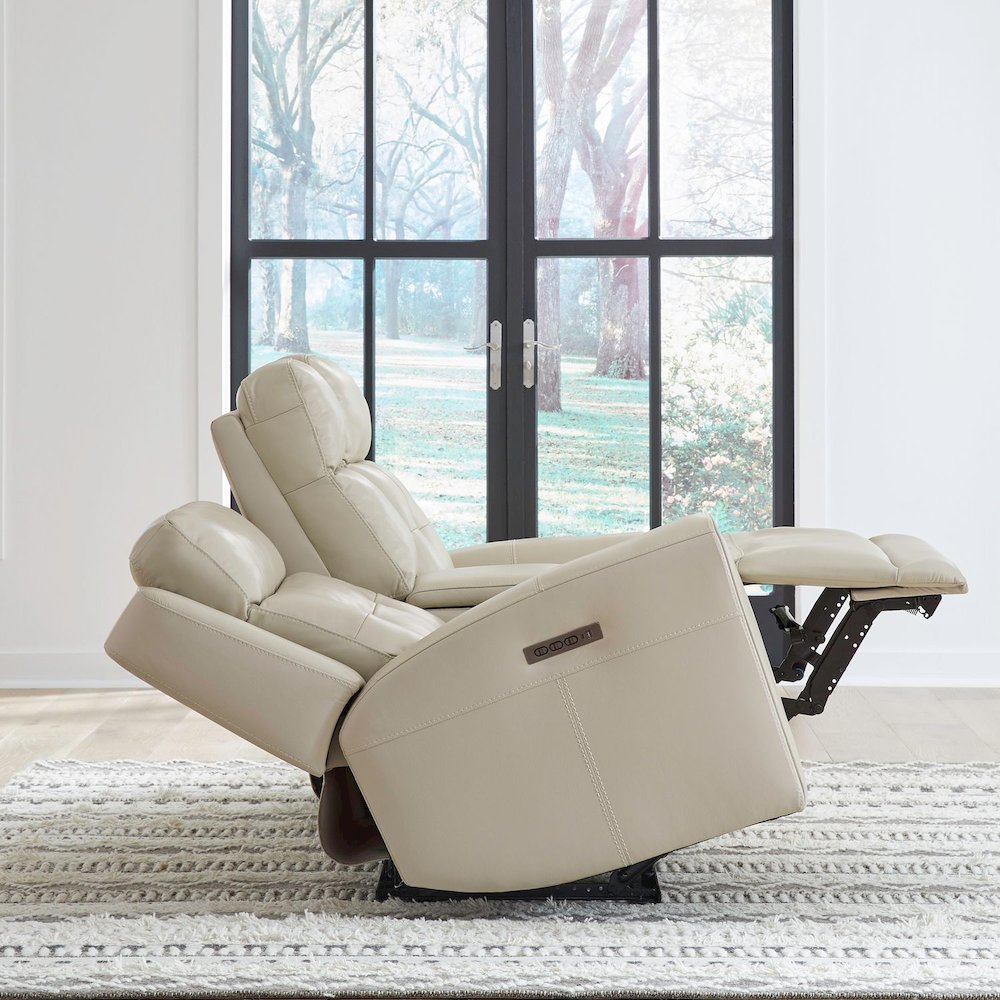 Dual Reclining Loveseat w/ Console, Power Headrest, Lumbar with Zero Gravity. Picture 3