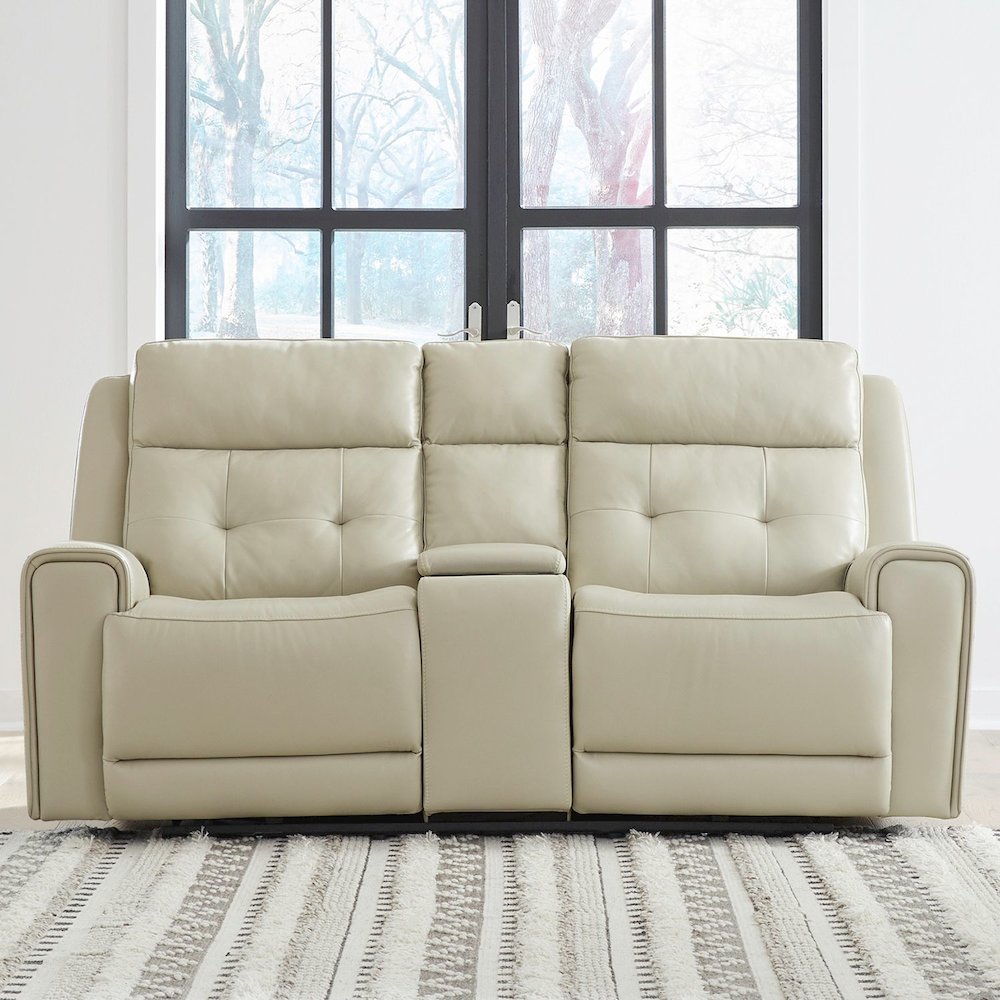 Dual Reclining Loveseat w/ Console, Power Headrest, Lumbar with Zero Gravity. Picture 2