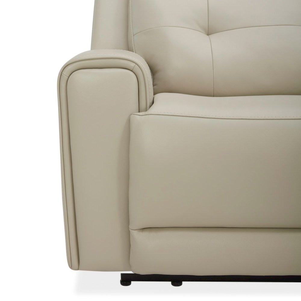 Carrington Power Reclining 6 Piece Sectional Sofa - Baja Stone Leather. Picture 5