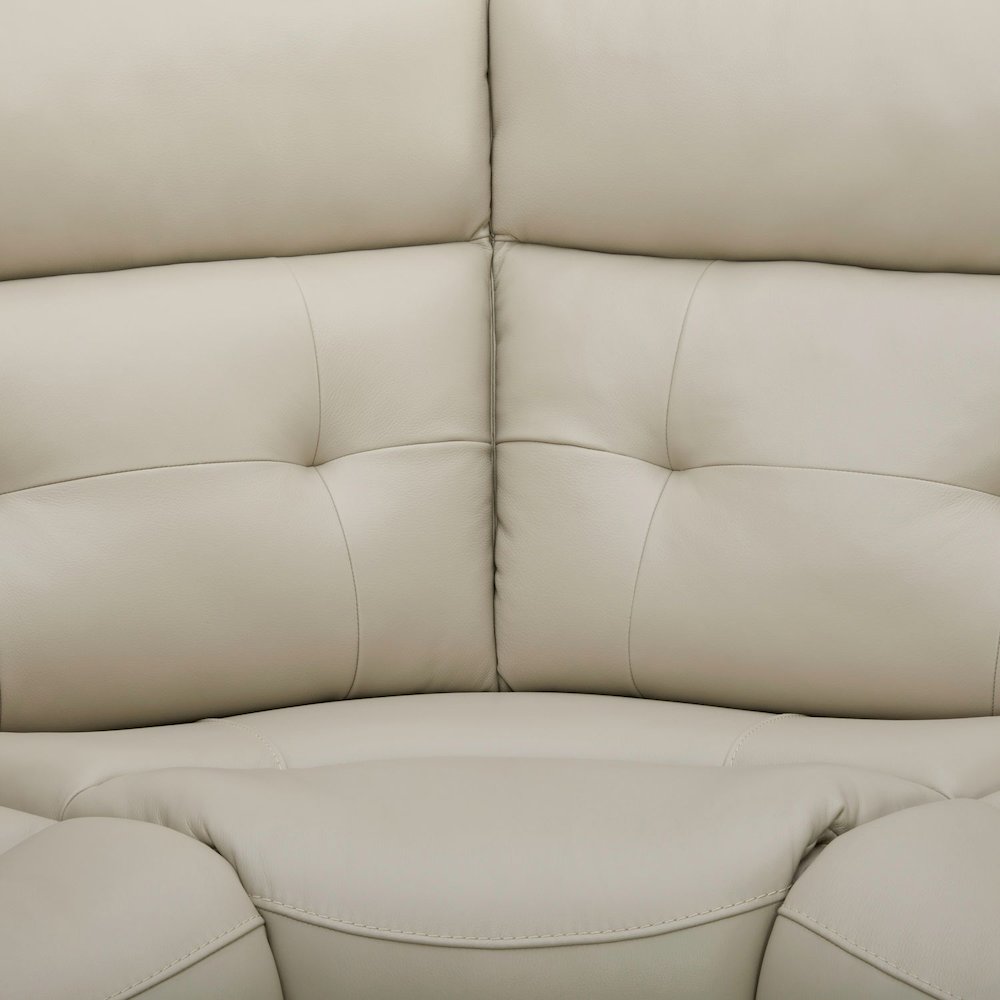 Carrington Power Reclining 6 Piece Sectional Sofa - Baja Stone Leather. Picture 6