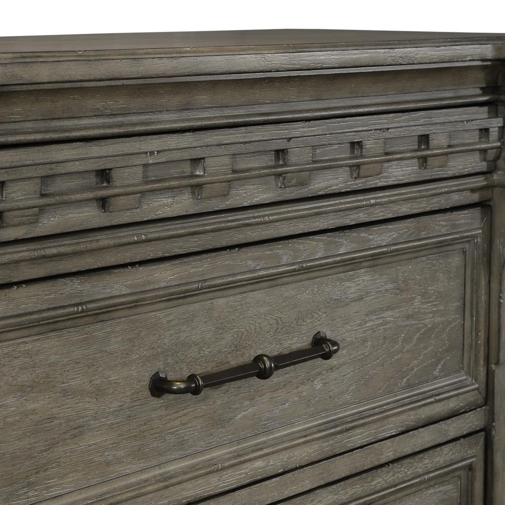 Liberty Furniture Town and Country 5 Drawer Chest in Dusty Taupe. Picture 8