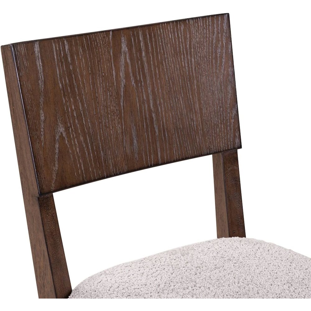 Cascade Falls Panel Back Side Chair for Dining Room - Set of 2  - Satin Espresso. Picture 6