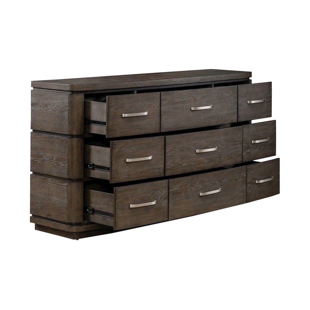 Cascade Falls Bedroom 9 Drawer Dresser  - Satin Espresso. Picture 7
