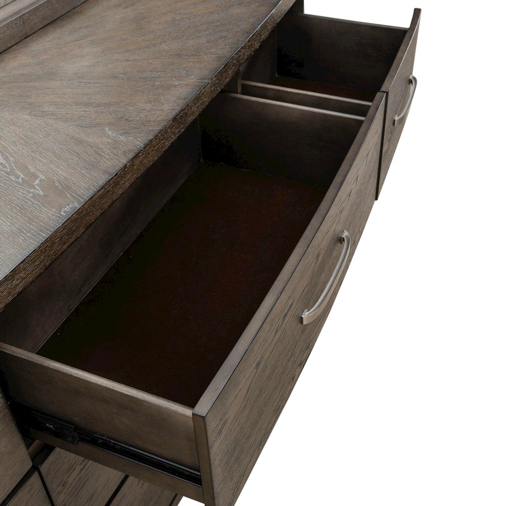 Cascade Falls Bedroom 9 Drawer Dresser  - Satin Espresso. Picture 10