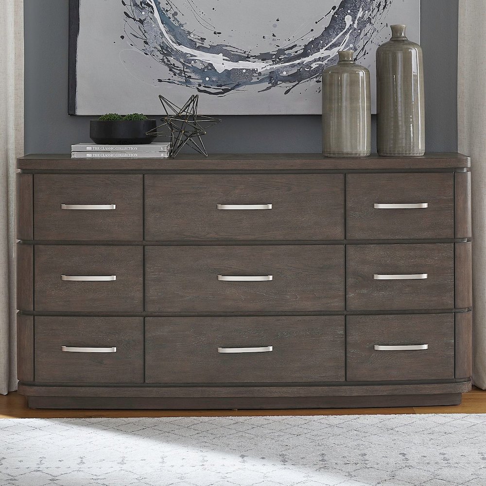 Cascade Falls Bedroom 9 Drawer Dresser  - Satin Espresso. Picture 2