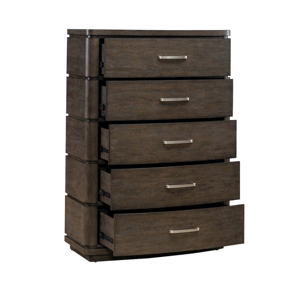 Cascade Falls Bedroom 5 Drawer Chest  - Satin Espresso. Picture 7