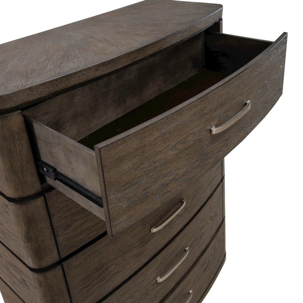 Cascade Falls Bedroom 5 Drawer Chest  - Satin Espresso. Picture 10