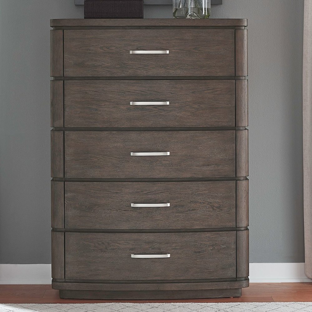 Cascade Falls Bedroom 5 Drawer Chest  - Satin Espresso. Picture 2