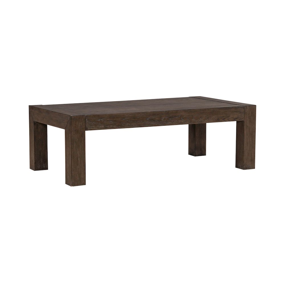 Cascade Falls Living Room Rectangular Cocktail Table - Satin Espresso. Picture 1