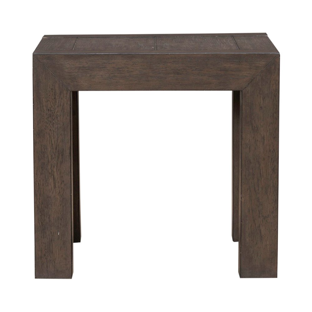 Cascade Falls Living Room Square End Table - Satin Espresso. Picture 4
