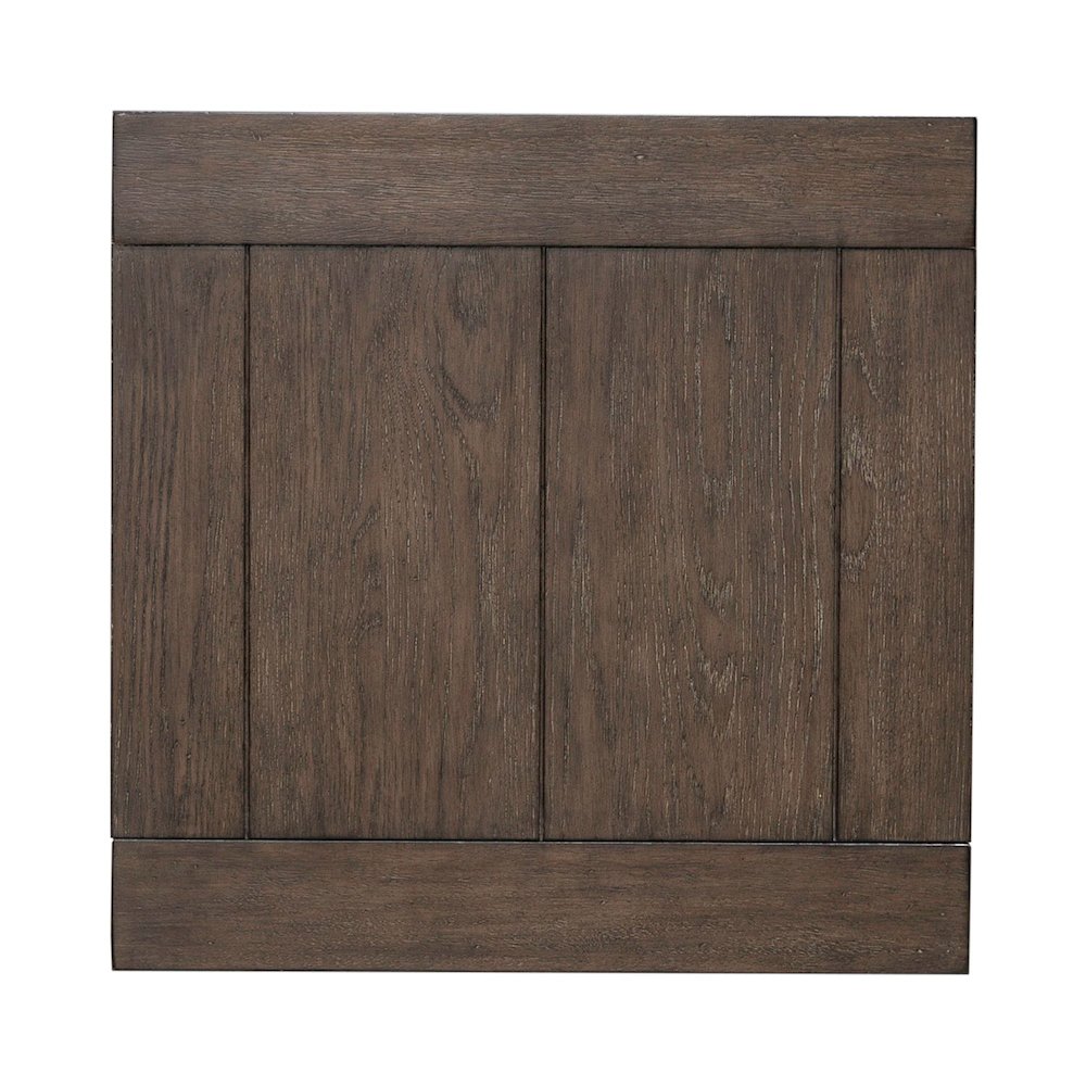 Cascade Falls Living Room Square End Table - Satin Espresso. Picture 5