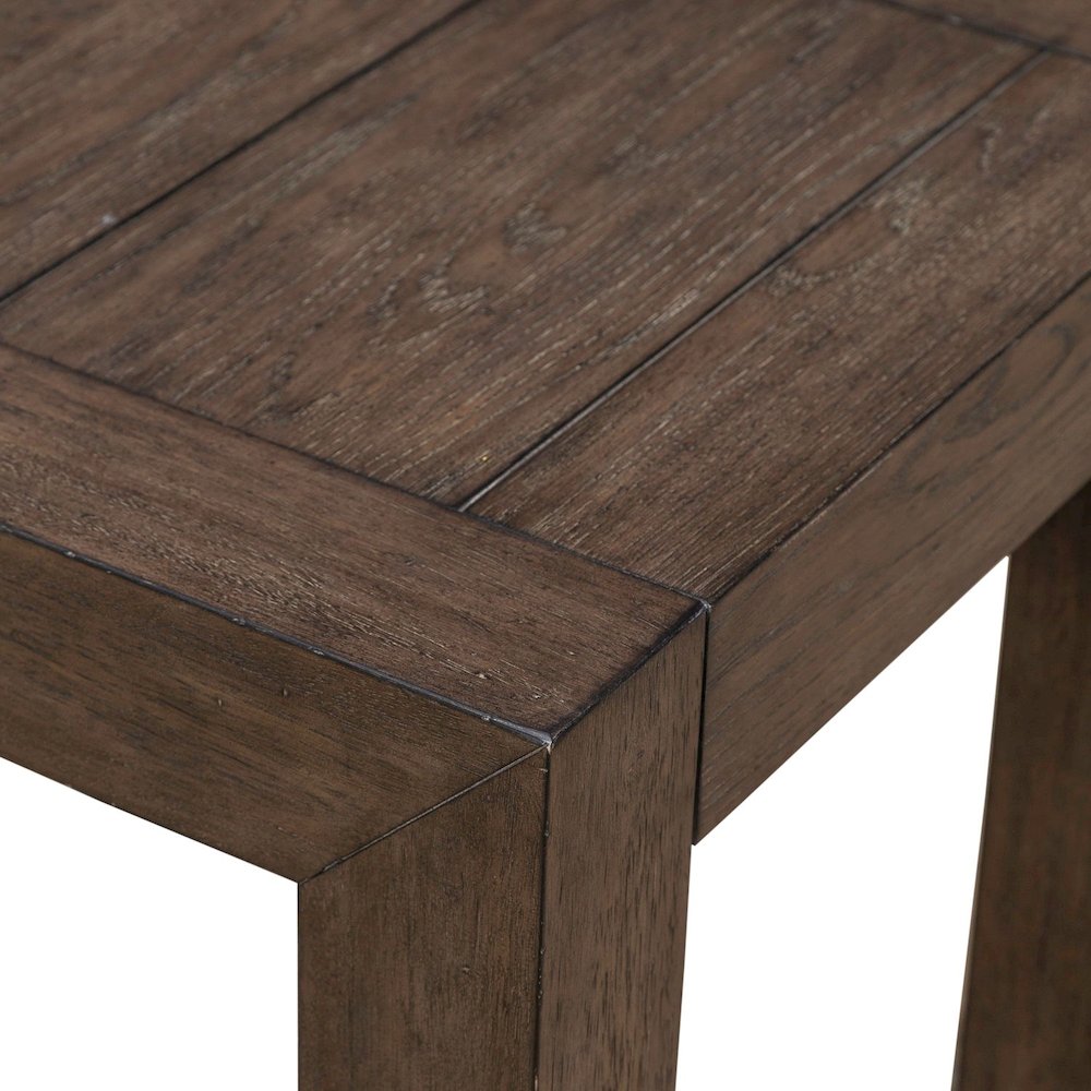 Cascade Falls Living Room Square End Table - Satin Espresso. Picture 6