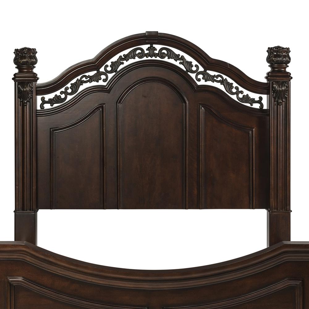 Messina Estates Queen Poster Headboard in Cognac. Picture 1