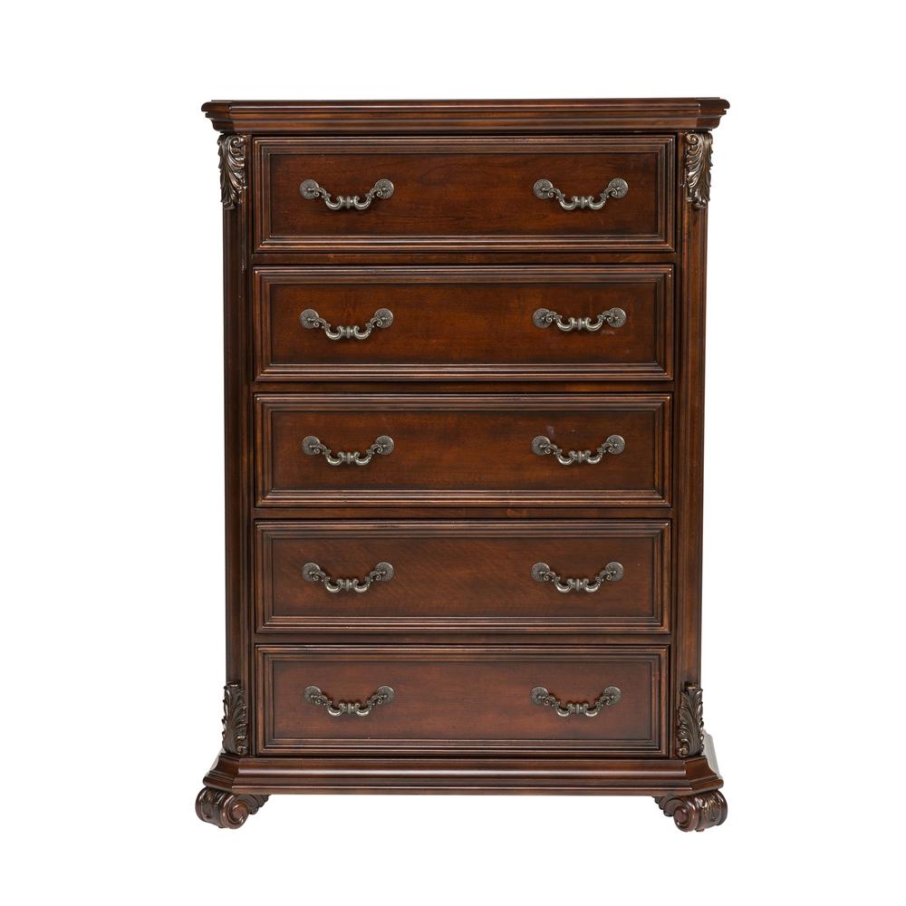 Messina Estates 5 Drawer Chest in Cognac. Picture 2
