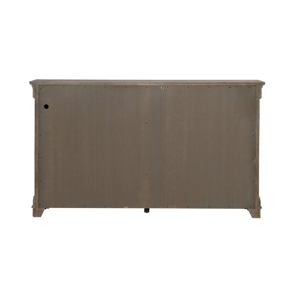 Hall Buffet Dining Living Room Storage - Felt Lined Top Drawers - Sandy Taupe. Picture 5