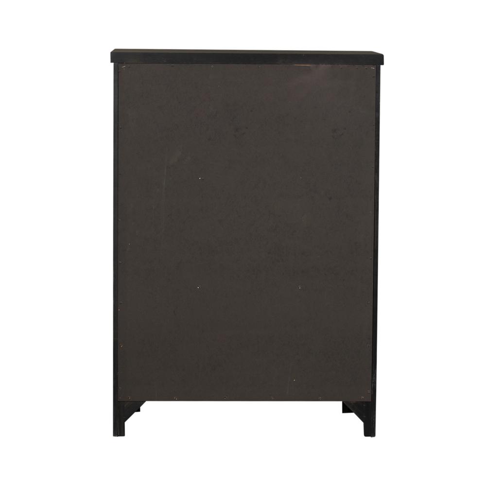 Thornwood Hills 5 Drawer Chest in Rock Beaten Brown w/ Saw Cuts. Picture 4