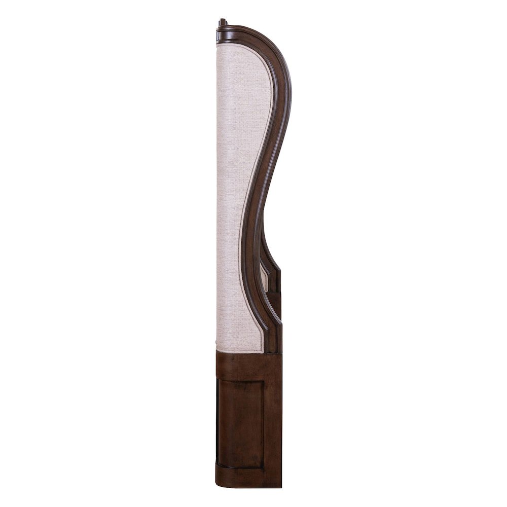 Provence Park Queen Upholstered Shelter Bed Headboard - Chateau Brown. Picture 4