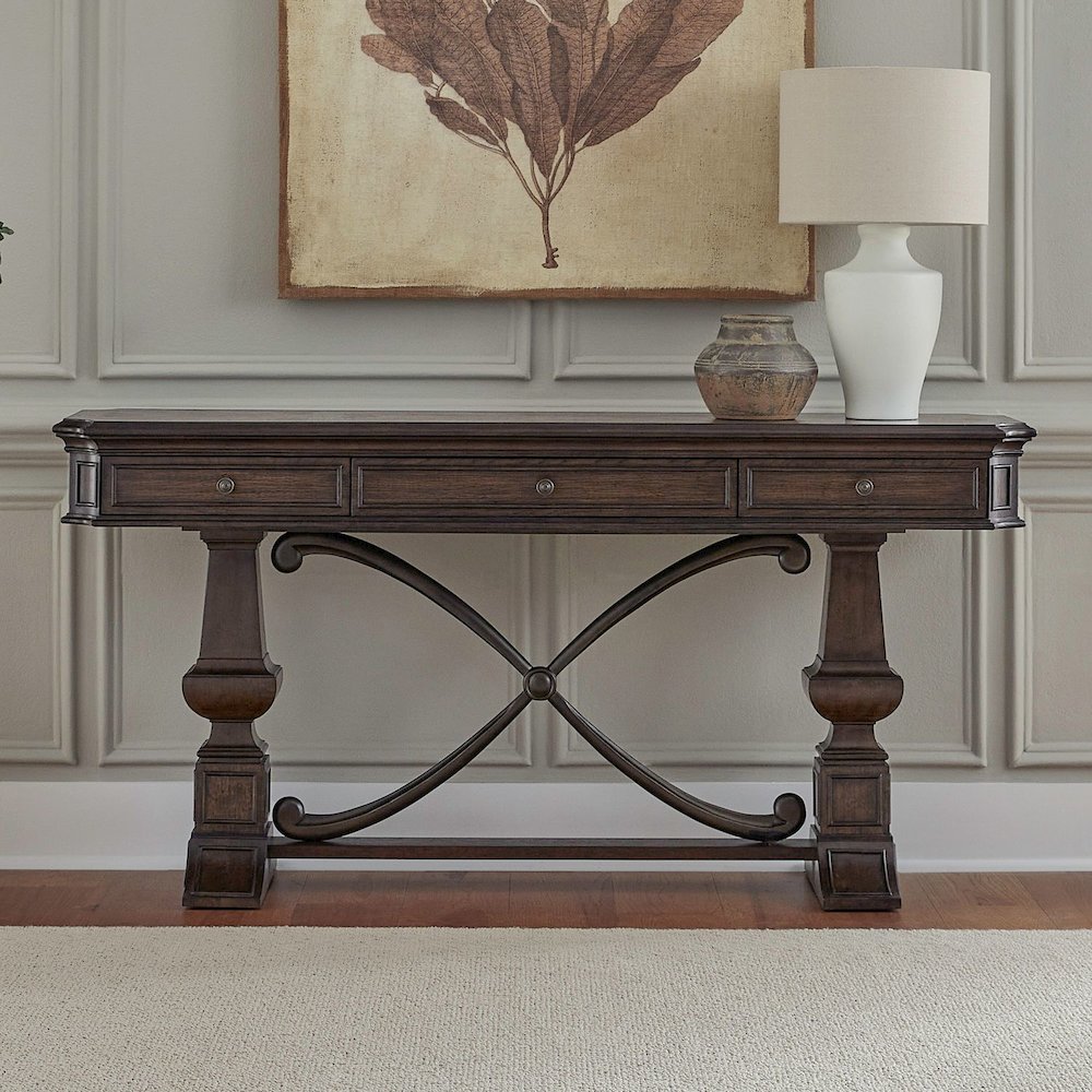 Providence Park Sofa Table for Living Room - Chateau Brown. Picture 1