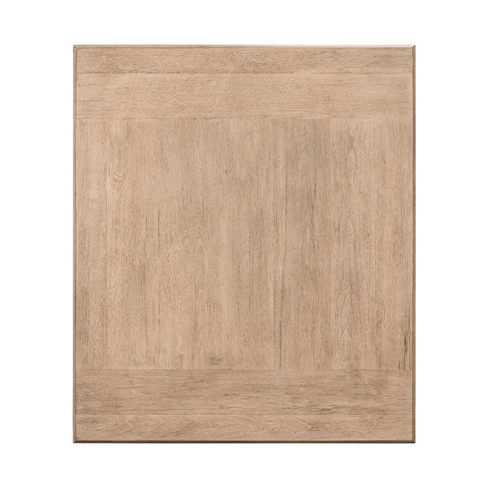 Living Room Rectangular End Table with Storage Drawer - Barley Buff Birch Wood. Picture 6