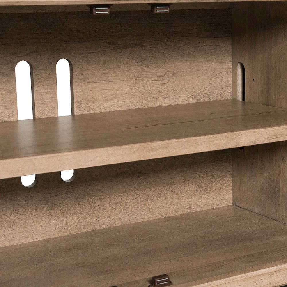 Proximity Place 82 Inch TV Console for Living Room  - Barley Buff. Picture 7