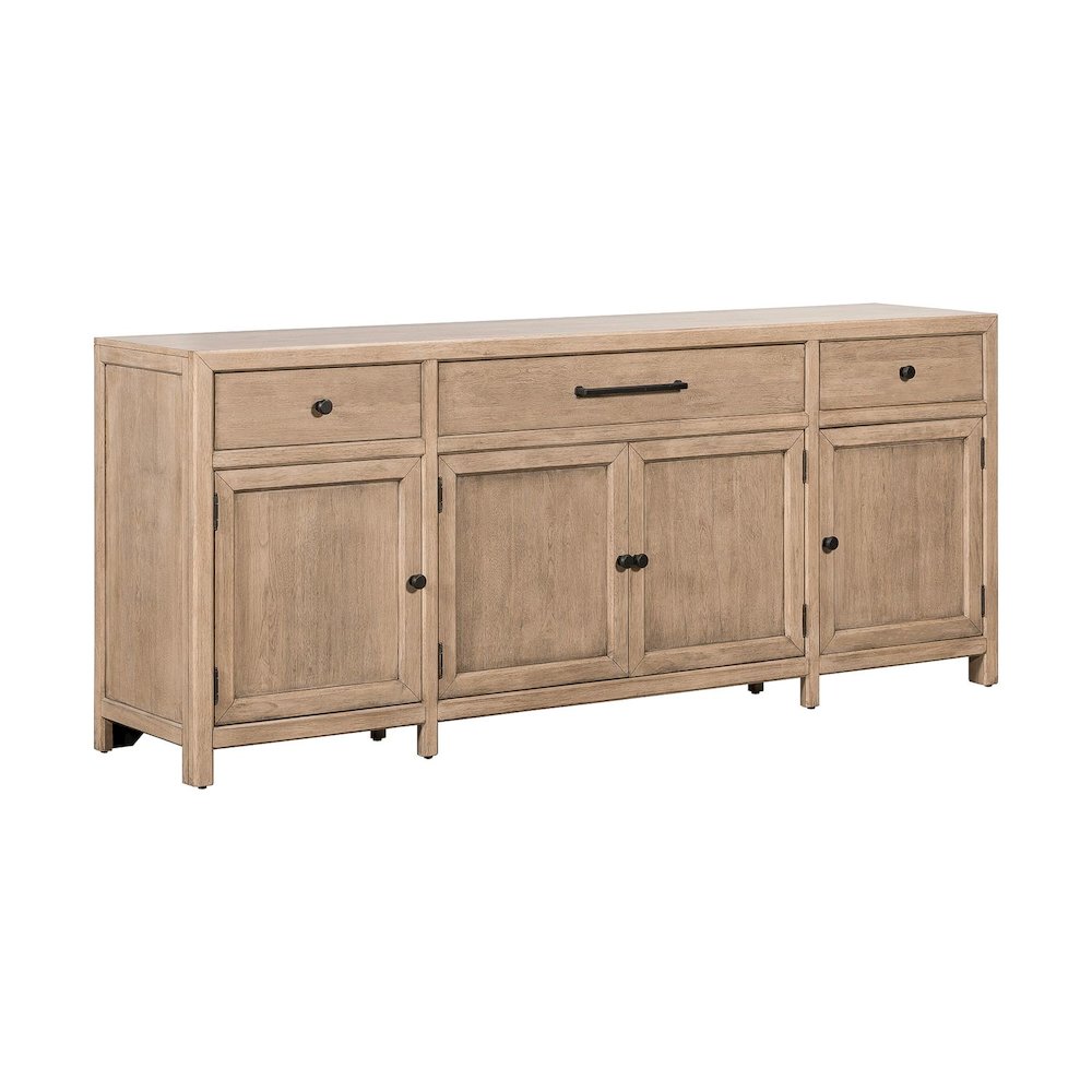 Proximity Place 82 Inch TV Console for Living Room  - Barley Buff. Picture 8