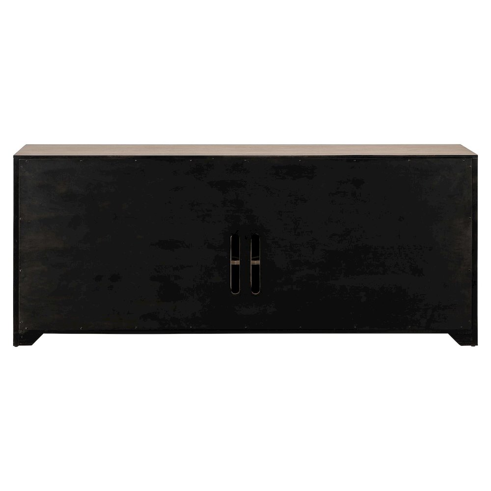 Proximity Place 82 Inch TV Console for Living Room  - Barley Buff. Picture 3