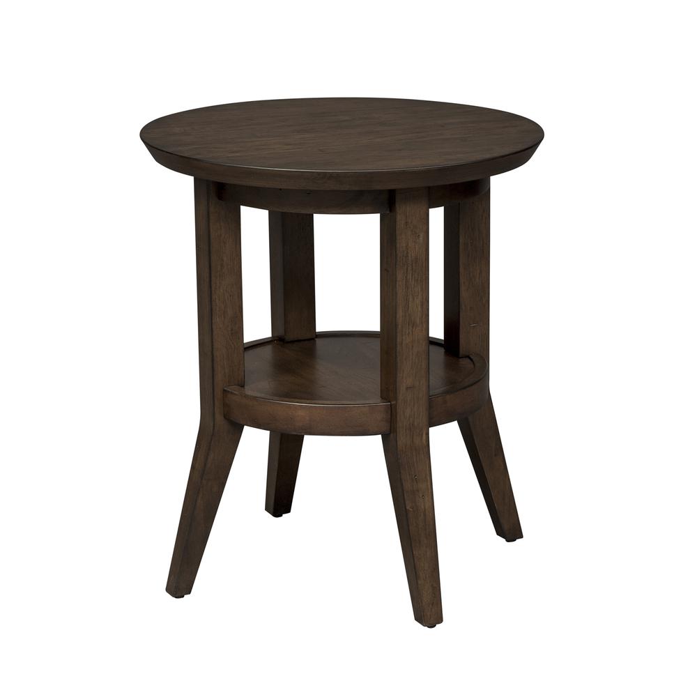Ventura Blvd Round End Table in Bronze Spice. Picture 3