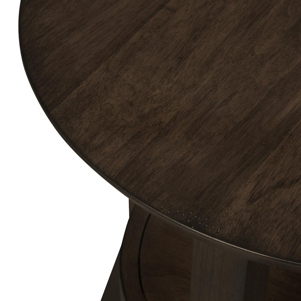 Ventura Blvd Round End Table in Bronze Spice. Picture 5