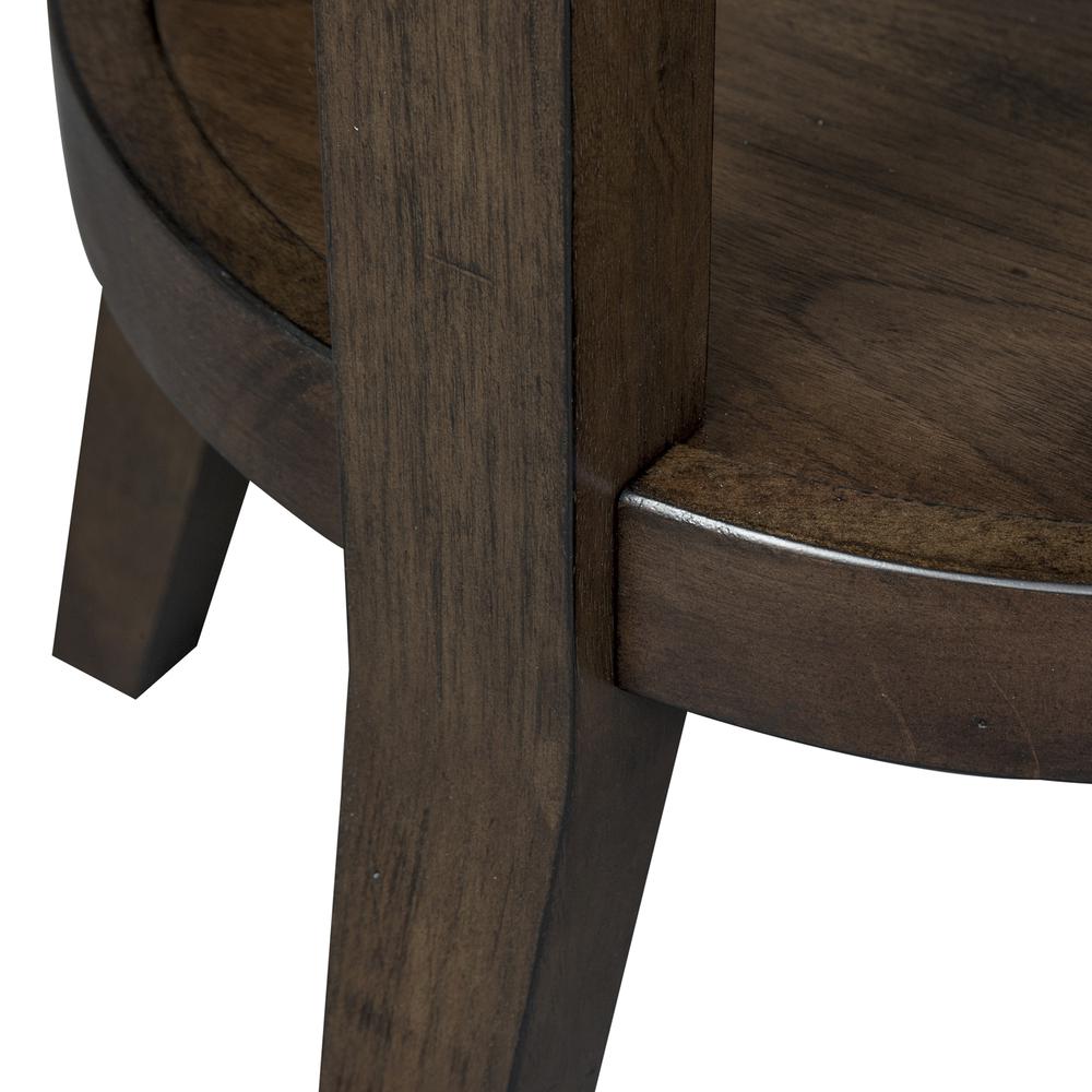 Ventura Blvd Round End Table in Bronze Spice. Picture 6