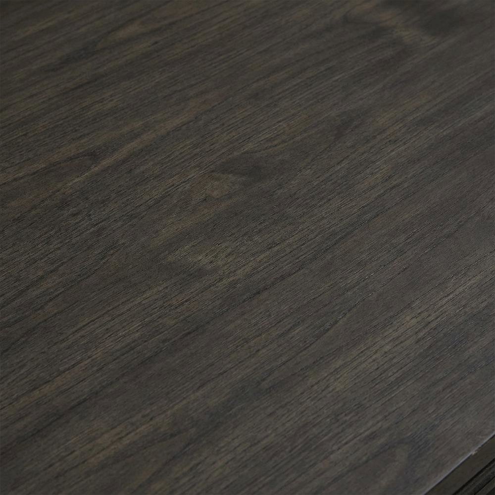 Elegant White Oak Veneer Credenza in Rubberwood Solids for Office Storage. Picture 5