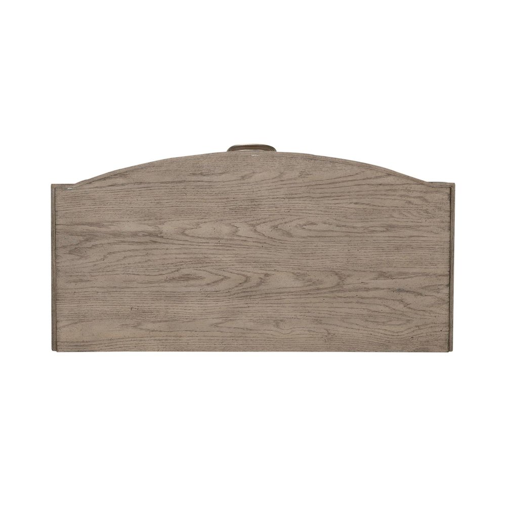 Avalon 5 Drawer Chest for Bedroom - Burnished Beige Oak Wood. Picture 5